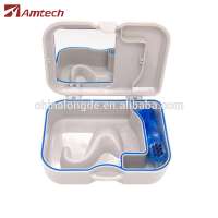 Denture Box with mirror and brush